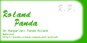 roland panda business card